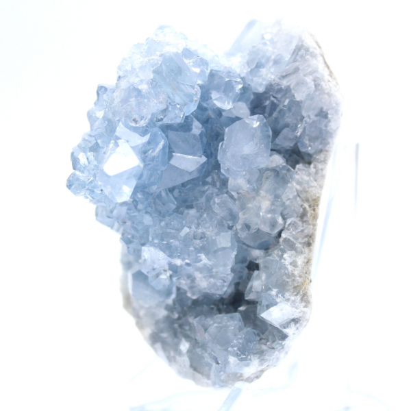 Géode de célestite bleue Madagascar authentique