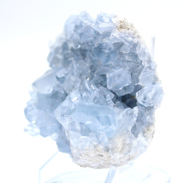 Géode de célestite bleue Madagascar minéral naturel