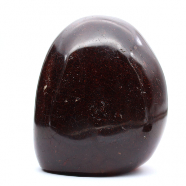 Cornaline Ornement Poli de Madagascar - Pierre Naturelle de Collection Rouge-Orange Intense