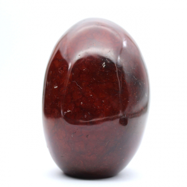 Cornaline Polie de Madagascar - Spécimen de Pierre Naturelle Rouge-Orange (Ornement)