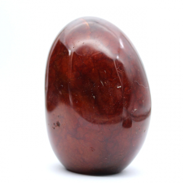 Cornaline Polie de Madagascar - Spécimen de Pierre Naturelle Rouge-Orange (Ornement)