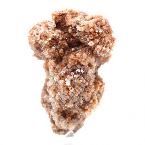 Aragonite marocaine en cristaux bruns