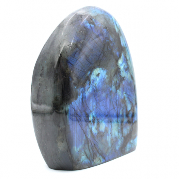 Labradorite polie, pierre naturelle de collection, grand format, Madagascar