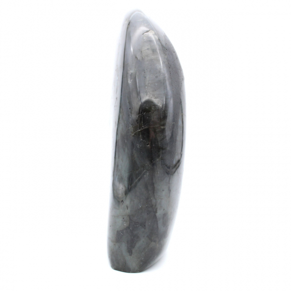 Labradorite polie, pierre naturelle de collection, grand format, Madagascar
