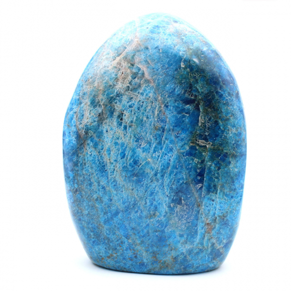 Apatite polie géante, pierre d'ornement de prestige, Madagascar