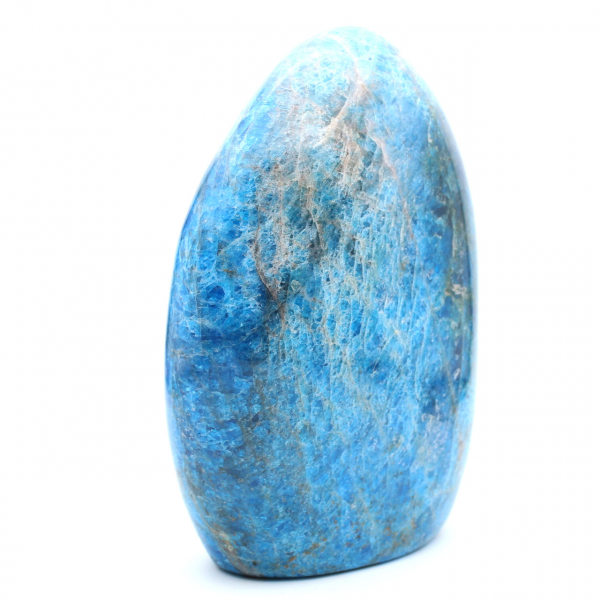 Apatite polie géante, pierre d'ornement de prestige, Madagascar