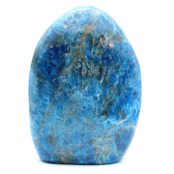 Apatite polie géante, pierre d'ornement de prestige, Madagascar