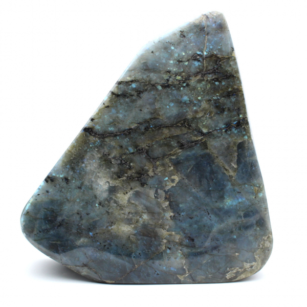 Spécimen Labradorite polie géante, pierre décorative unique, Madagascar