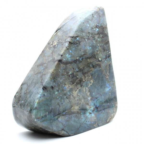 Spécimen Labradorite polie géante, pierre décorative unique, Madagascar