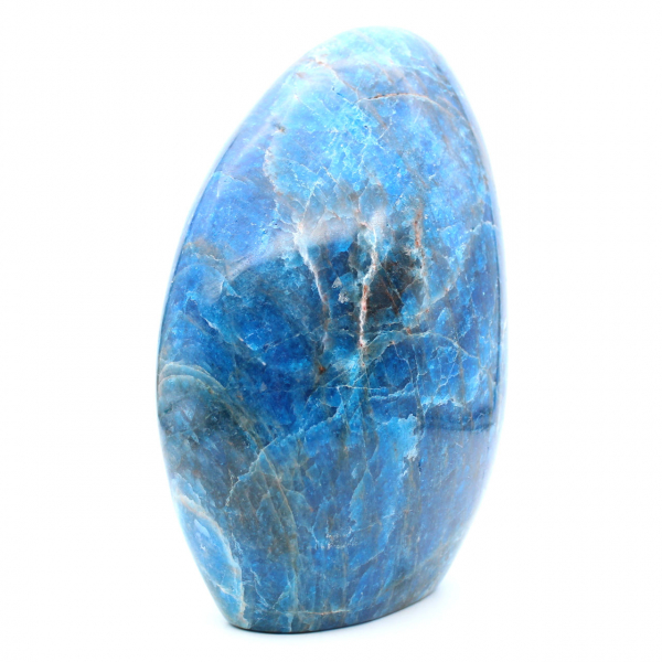 Apatite polie, grande pierre naturelle pour décoration, Madagascar