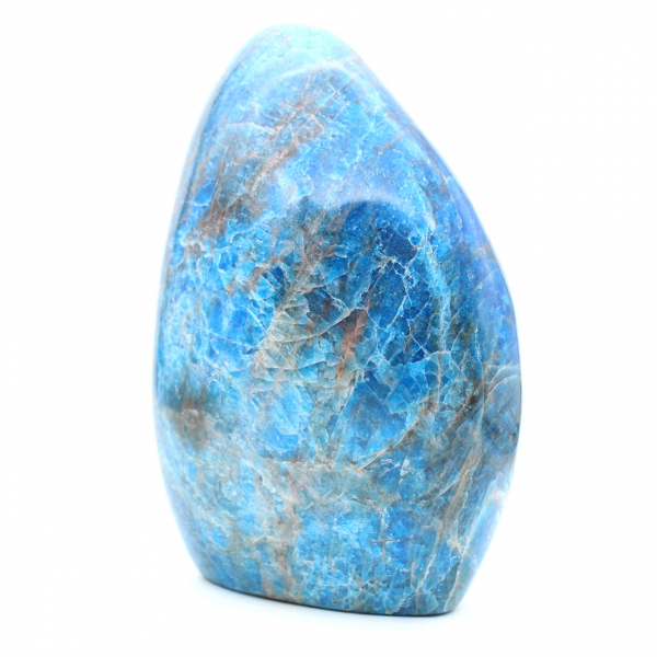 Apatite polie, grande pierre naturelle pour décoration, Madagascar