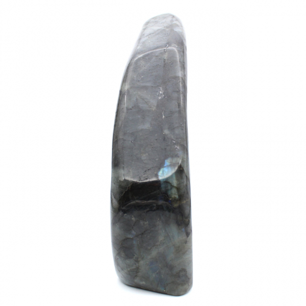 Grande pierre Labradorite polie, spécimen décoratif de prestige, Madagascar