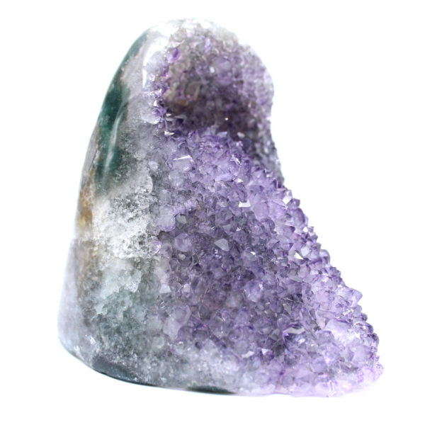 Géode Améthyste Brésilienne : Cristaux Violets Profonds