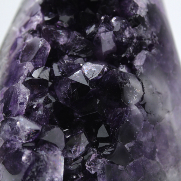 Géode améthyste violette