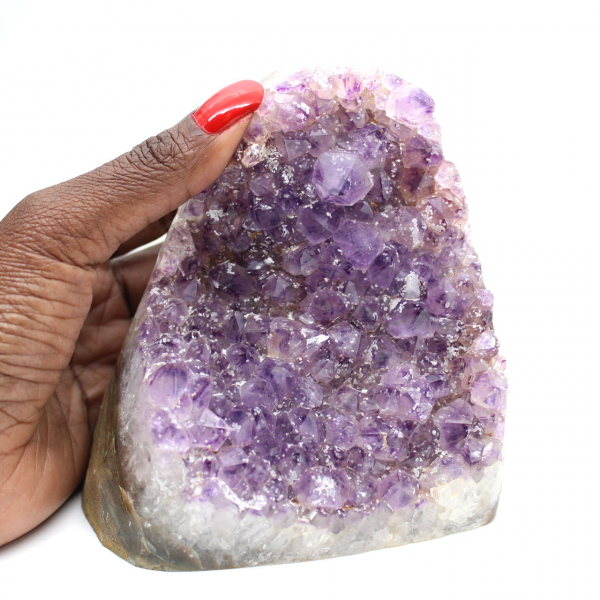 Géode améthyste, cristal violet