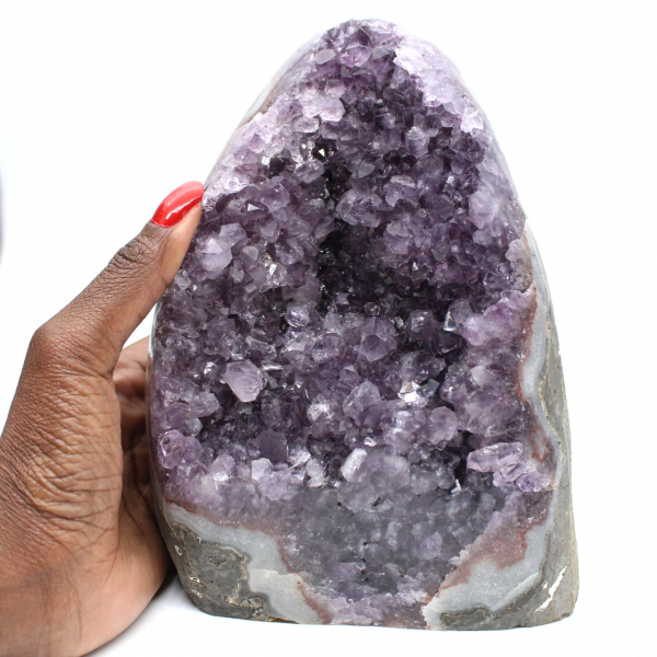 Géode améthyste miniature, bureau