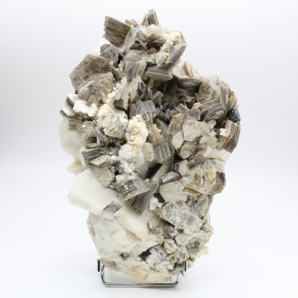 Mica et tourmaline noire sur quartz afghan