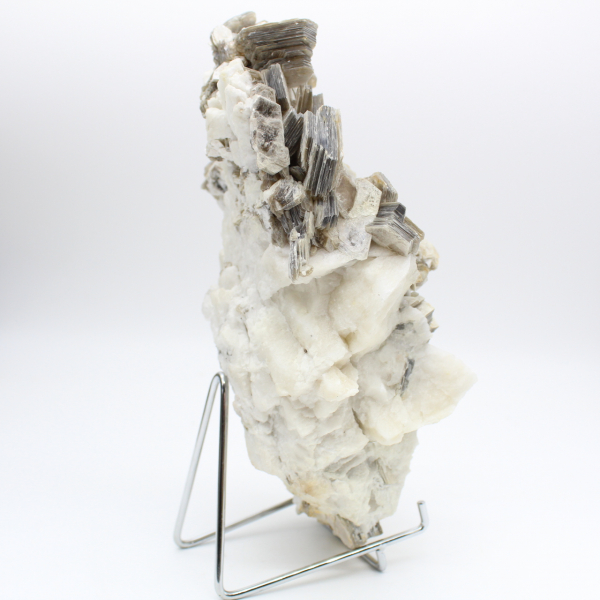 Mica et tourmaline noire sur quartz afghan