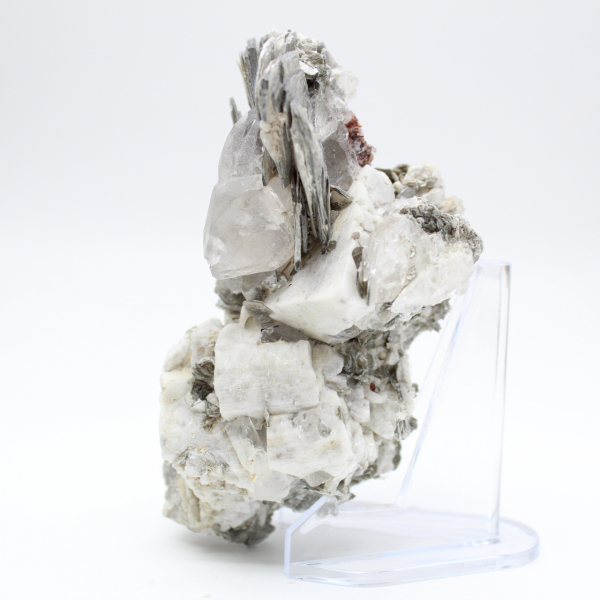 Cristaux de mica sur quartz afghan
