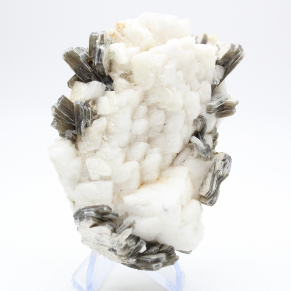 Petit spécimen de mica sur quartz blanc