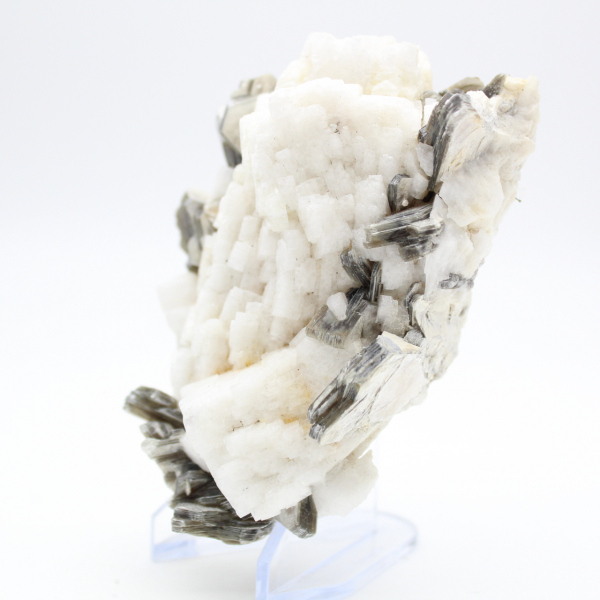 Petit spécimen de mica sur quartz blanc