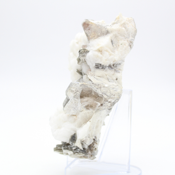 Petit spécimen de mica sur quartz blanc