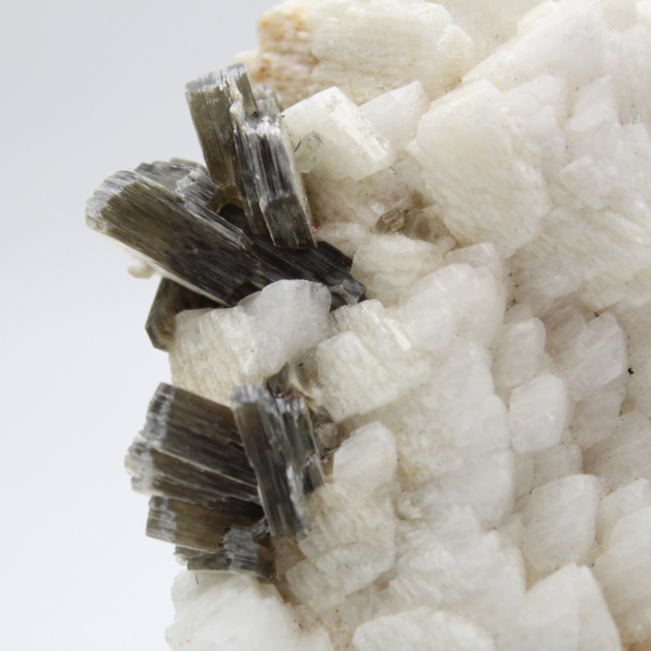 Petit spécimen de mica sur quartz blanc