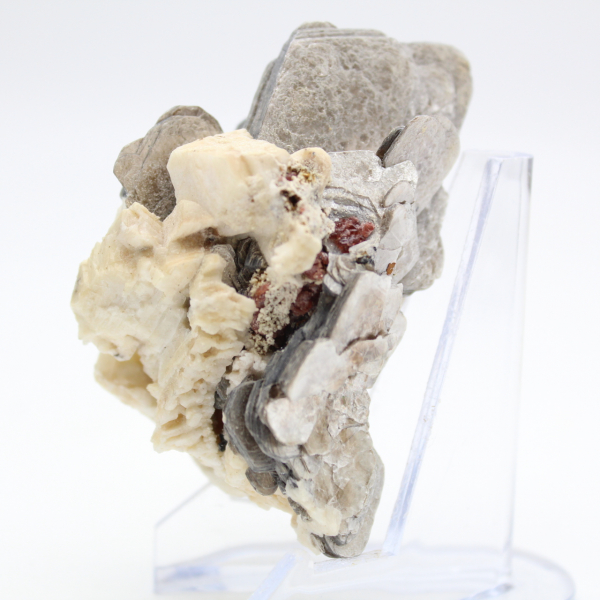 Mica sur quartz blanc afghan compact