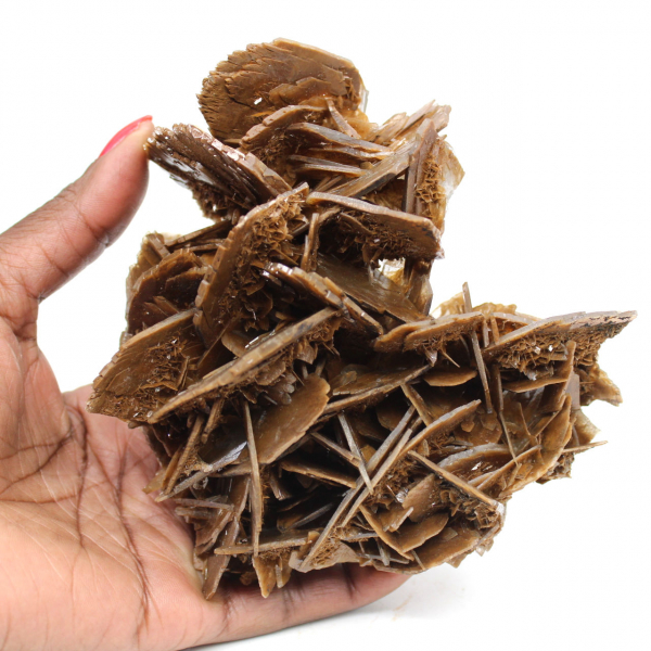 Barytine brune cristallisée du Maroc