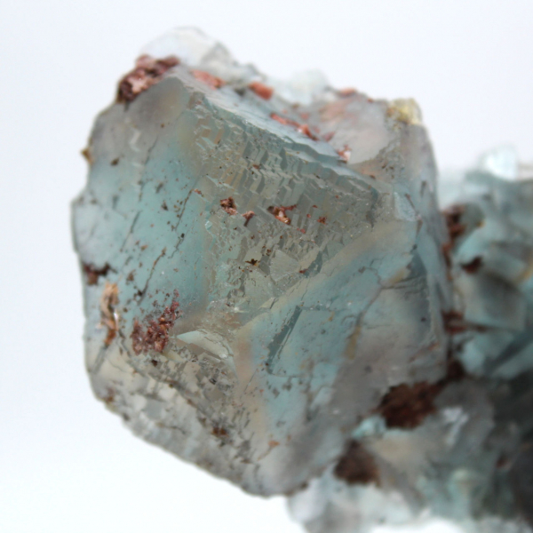 Spécimen brut de Fluorite : Pierre verte du Maroc sur roche