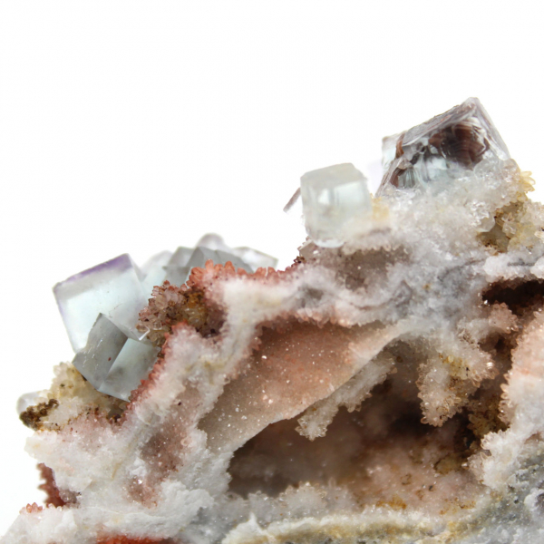 Cristaux de Fluorite brute : Pièce du Maroc sur gangue