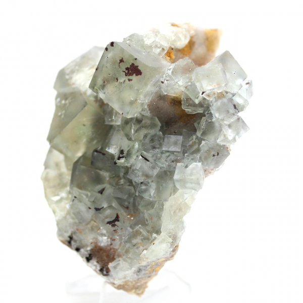 Cristal de roche Fluorite : Spécimen vert pour collection