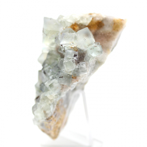 Cristal de roche Fluorite : Spécimen vert pour collection