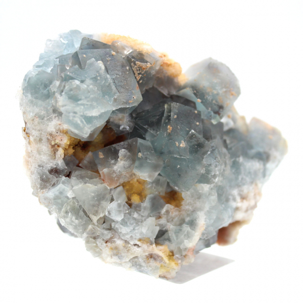 Spécimen de Fluorite sur gangue : Cristaux du Maroc authentiques