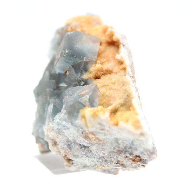 Spécimen de Fluorite sur gangue : Cristaux du Maroc authentiques