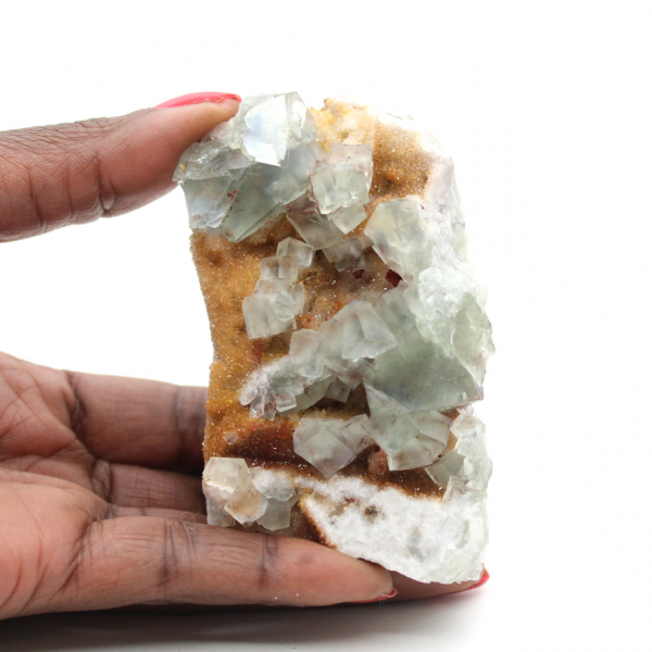 Fluorite brute pour décoration : Cristaux verts du Maroc