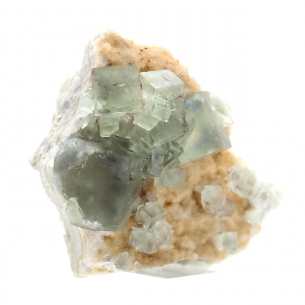 Cristaux de Fluorite verte : Collection minéralogique du Maroc