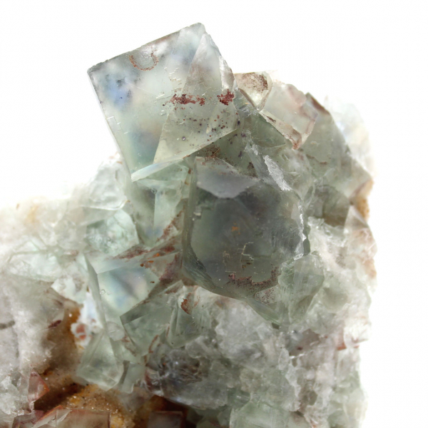 Spécimen géologique Fluorite : Pierre du Maroc avec cristaux