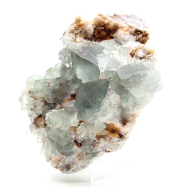 Fluorite verte sur gangue : Petit modèle de collection Maroc