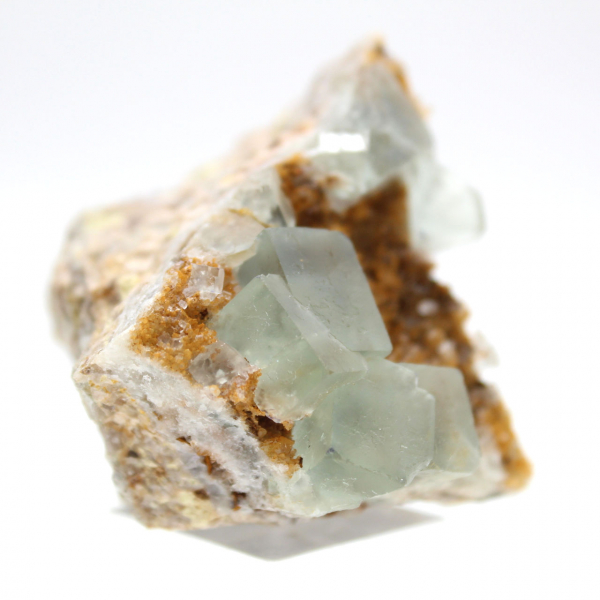 Fluorite verte brute : Cristal sur roche mère Maroc