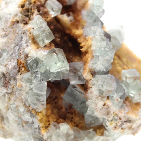 Roche de Fluorite verte : Grand cristal sur sa gangue