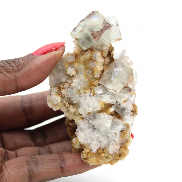 Minéral brut de Fluorite : Petit échantillon du Maroc