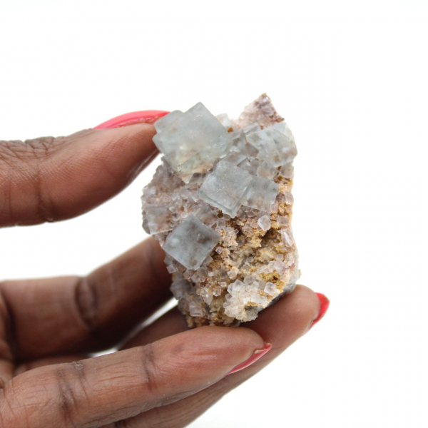 Fluorite brute mini : Pierre naturelle Maroc sur gangue