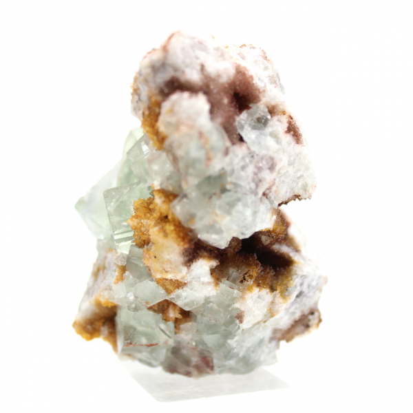 Fluorite verte brute : Petit cristal sur sa gangue Maroc