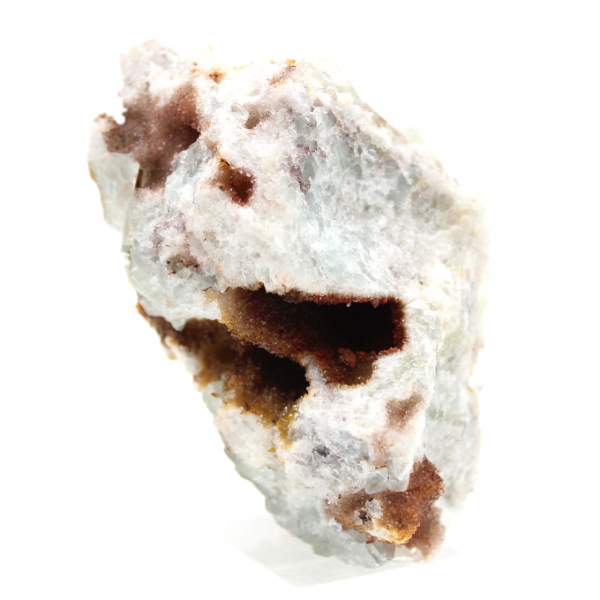 Fluorite verte brute : Petit cristal sur sa gangue Maroc