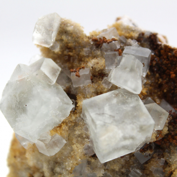 Fluorite verte pour décoration : Petit cristal sur roche