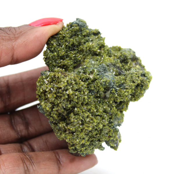 Épidote marocaine sur gangue claire