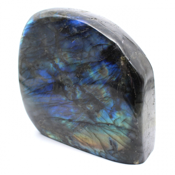 Labradorite Polie Authentique, Pièce d'Ornement Minérale
