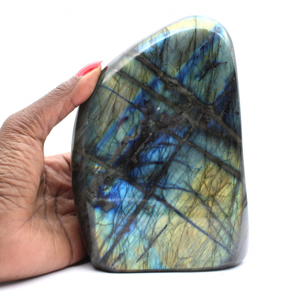Ornement Labradorite Polie, Pierre Naturelle pour Collection