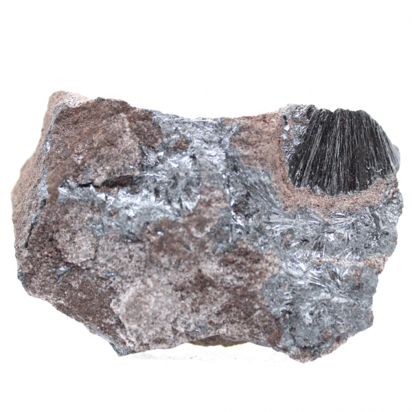 Pyrolusite, Spécimen Authentique sur Matrice